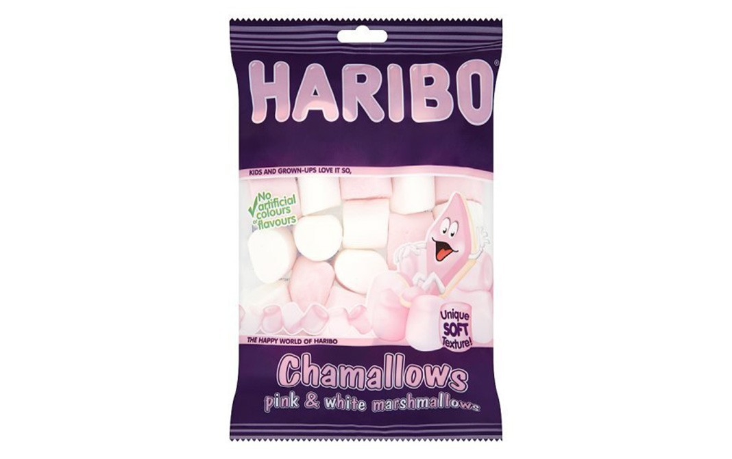Haribo Chamallows Pink & White Marshmallows   Pack  150 grams